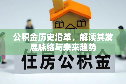 湛河公积金历史沿革，解读其发展脉络与未来趋势