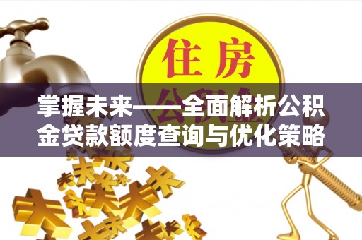 湛河掌握未来——全面解析公积金贷款额度查询与优化策略