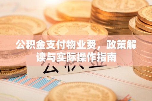 湛河公积金支付物业费，政策解读与实际操作指南