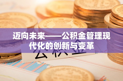 湛河迈向未来——公积金管理现代化的创新与变革