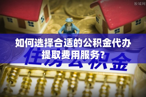 湛河如何选择合适的公积金代办提取费用服务？