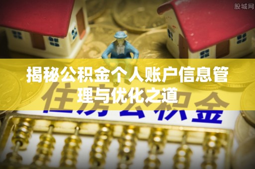 湛河揭秘公积金个人账户信息管理与优化之道