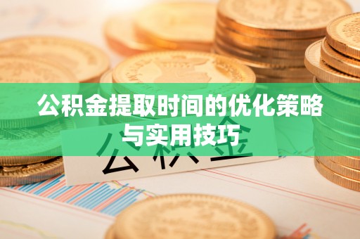 湛河公积金提取时间的优化策略与实用技巧