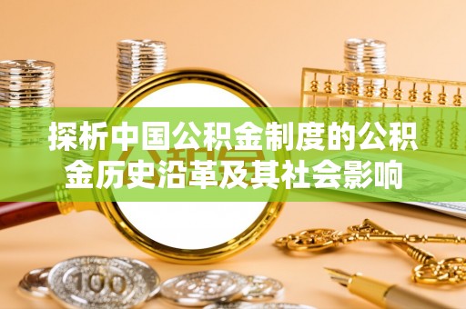 湛河探析中国公积金制度的公积金历史沿革及其社会影响