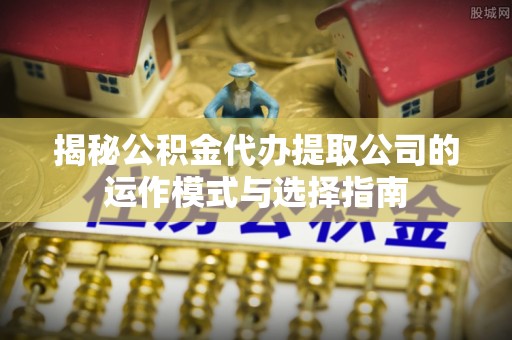 湛河揭秘公积金代办提取公司的运作模式与选择指南