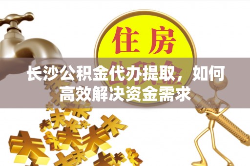 湛河长沙公积金代办提取，如何高效解决资金需求