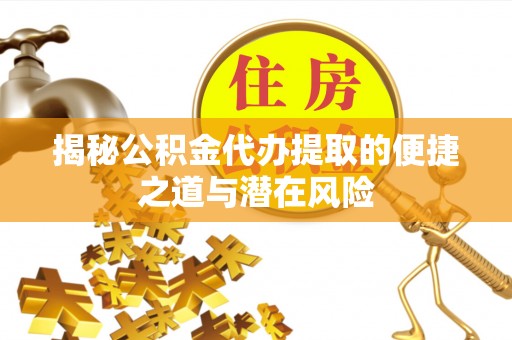湛河揭秘公积金代办提取的便捷之道与潜在风险