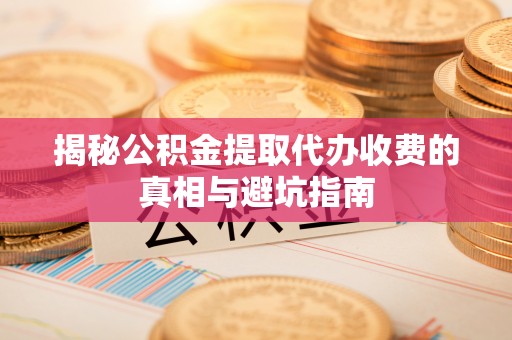 湛河揭秘公积金提取代办收费的真相与避坑指南
