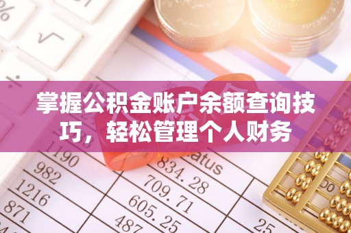 湛河掌握公积金账户余额查询技巧，轻松管理个人财务