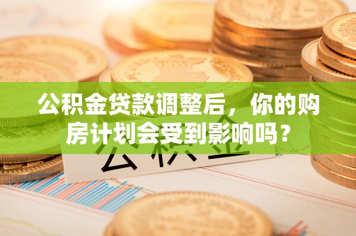 湛河公积金贷款调整后，你的购房计划会受到影响吗？