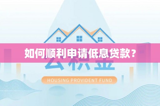 湛河如何顺利申请低息贷款？