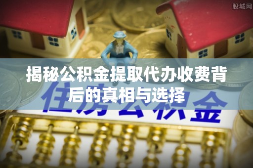 湛河揭秘公积金提取代办收费背后的真相与选择
