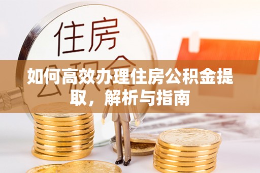 湛河如何高效办理住房公积金提取，解析与指南