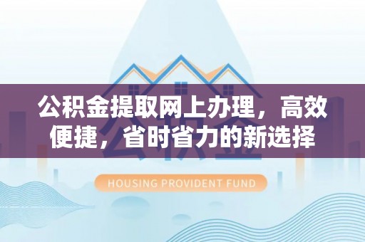 湛河公积金提取网上办理，高效便捷，省时省力的新选择