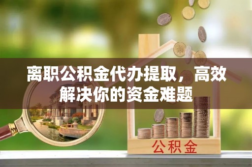 湛河离职公积金代办提取，高效解决你的资金难题