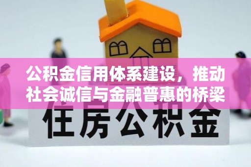 湛河公积金信用体系建设，推动社会诚信与金融普惠的桥梁