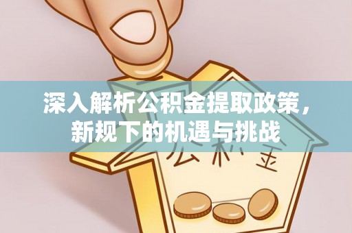 湛河深入解析公积金提取政策，新规下的机遇与挑战