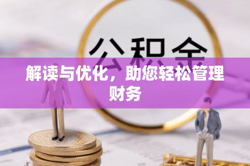 湛河解读与优化，助您轻松管理财务