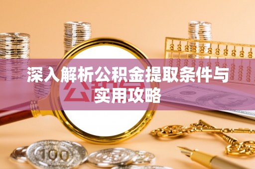 湛河深入解析公积金提取条件与实用攻略