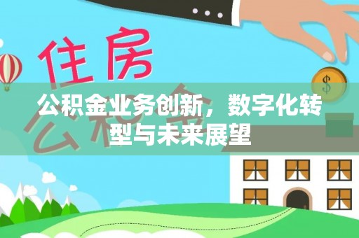 湛河公积金业务创新，数字化转型与未来展望