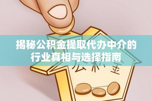 湛河揭秘公积金提取代办中介的行业真相与选择指南