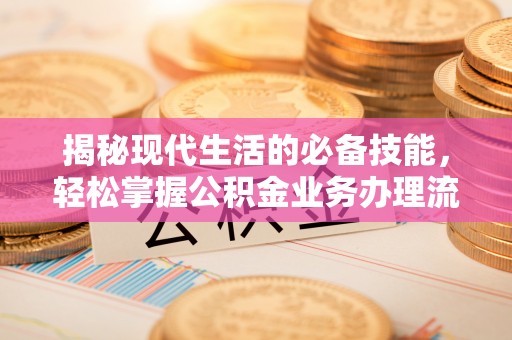 湛河揭秘现代生活的必备技能，轻松掌握公积金业务办理流程