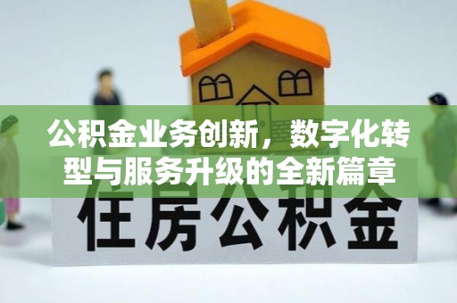 湛河公积金业务创新，数字化转型与服务升级的全新篇章