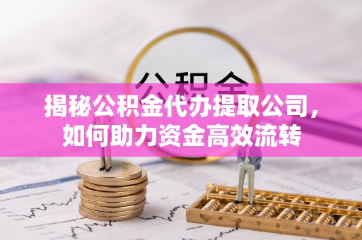 湛河揭秘公积金代办提取公司，如何助力资金高效流转