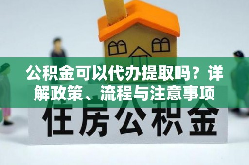 湛河公积金可以代办提取吗？详解政策、流程与注意事项