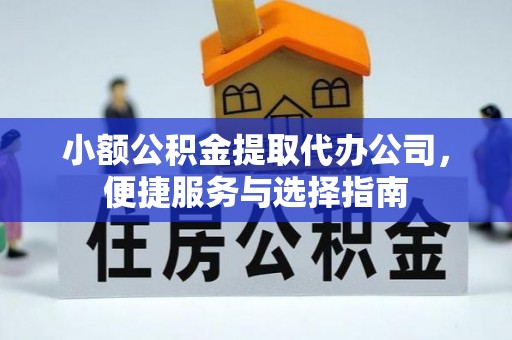 湛河小额公积金提取代办公司，便捷服务与选择指南