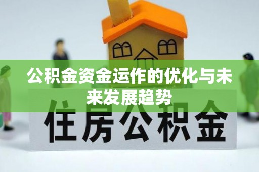 湛河公积金资金运作的优化与未来发展趋势