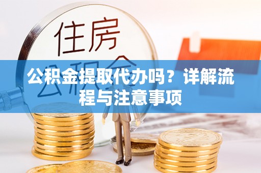 湛河公积金提取代办吗？详解流程与注意事项