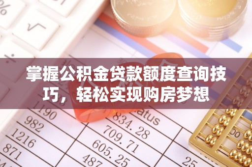 湛河掌握公积金贷款额度查询技巧，轻松实现购房梦想
