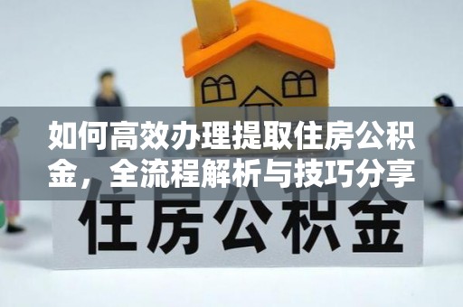 湛河如何高效办理提取住房公积金，全流程解析与技巧分享