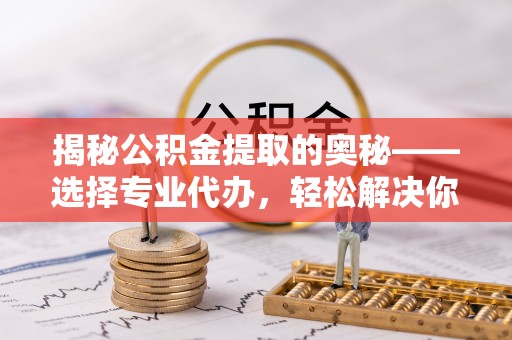湛河揭秘公积金提取的奥秘——选择专业代办，轻松解决你的难题